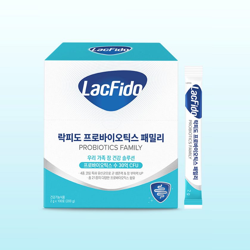 락피도 프로바이오틱스 온가족 유산균 패밀리 30억CFU 2g 100포, 1개